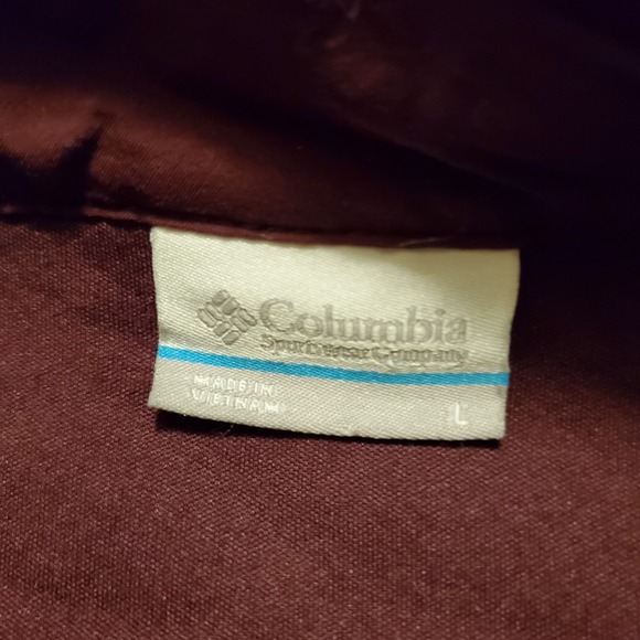 Vintage Columbia Fleece Jacket Women Large Purple Aztec Full Zip - Picture 4 of 7